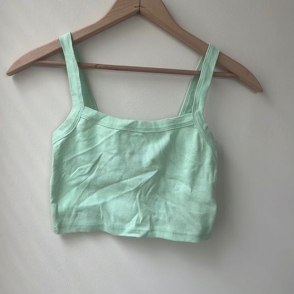 Green Crop Top (Forever 21) - Picture 1 of 3